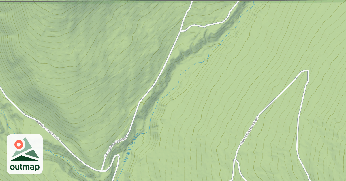 Map of HALL MOUNTAIN A