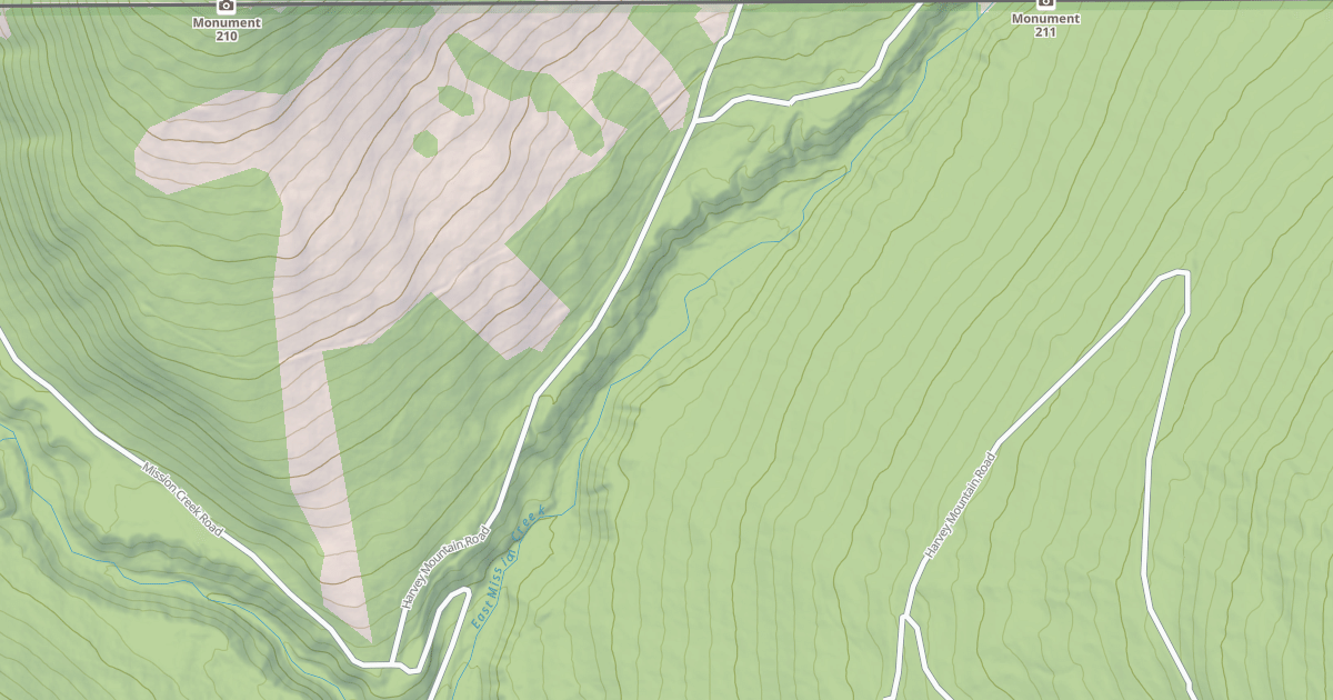 Map preview of HALL MOUNTAIN A