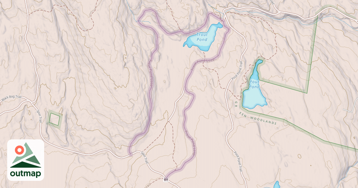 Map of Trout Pond Loop