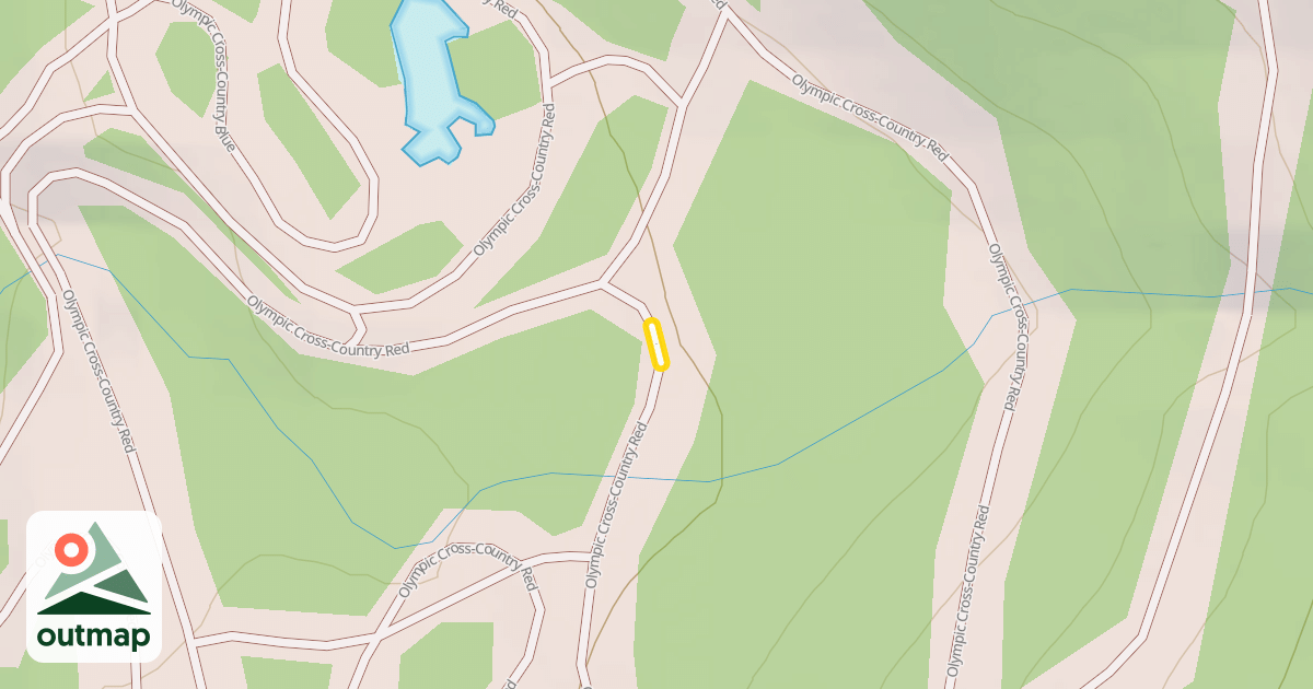 Map of Olympic Cross-Country Red