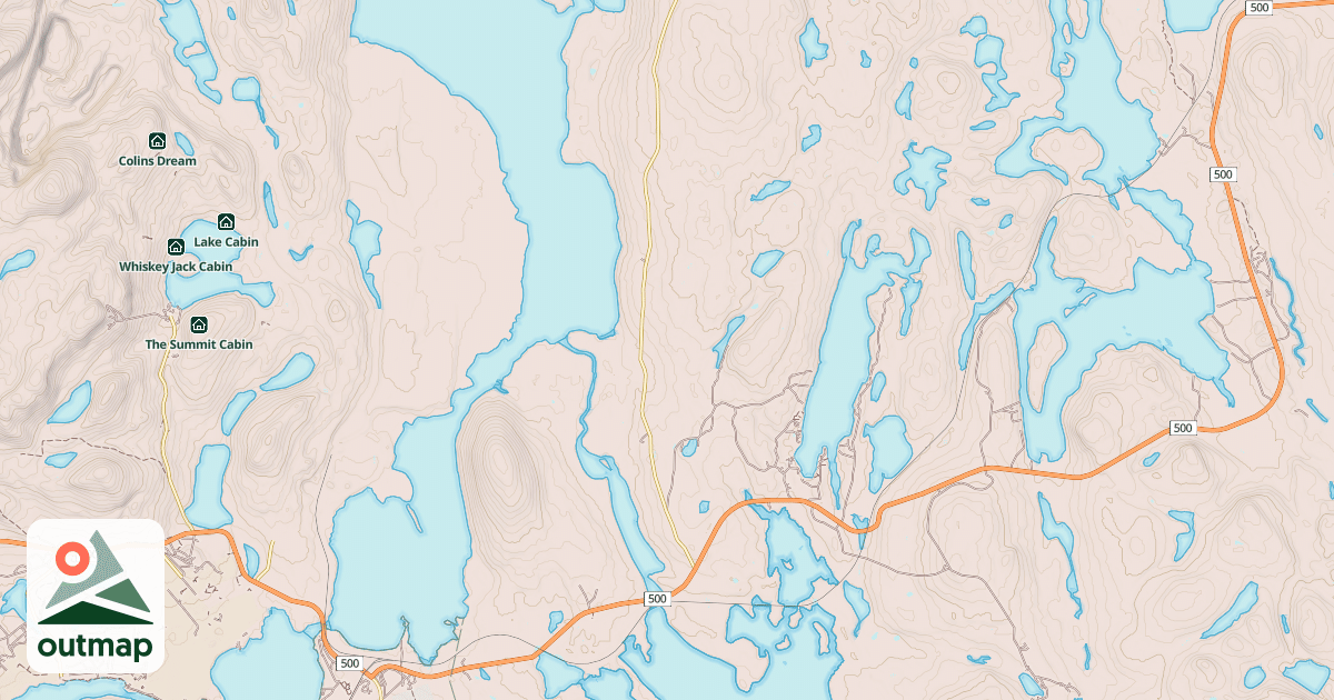 Map of White Wolf Snowmobile Club Winter Trail System