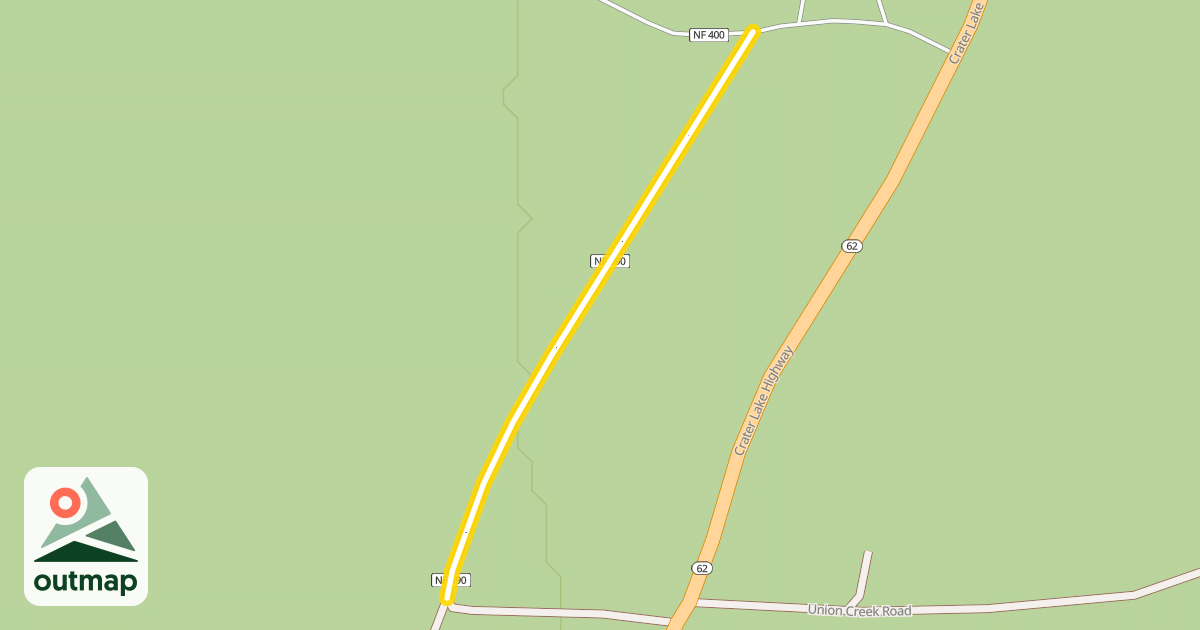 Map of Forest Road 6200-390