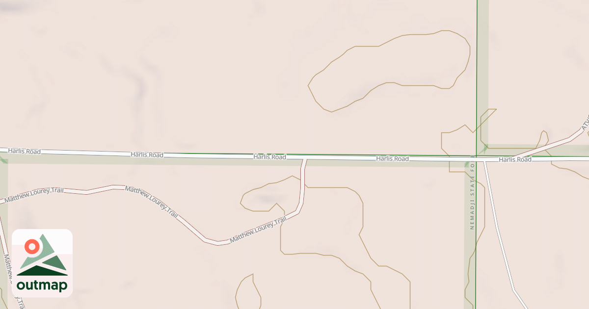 Map of Matthew Lourey State Trail