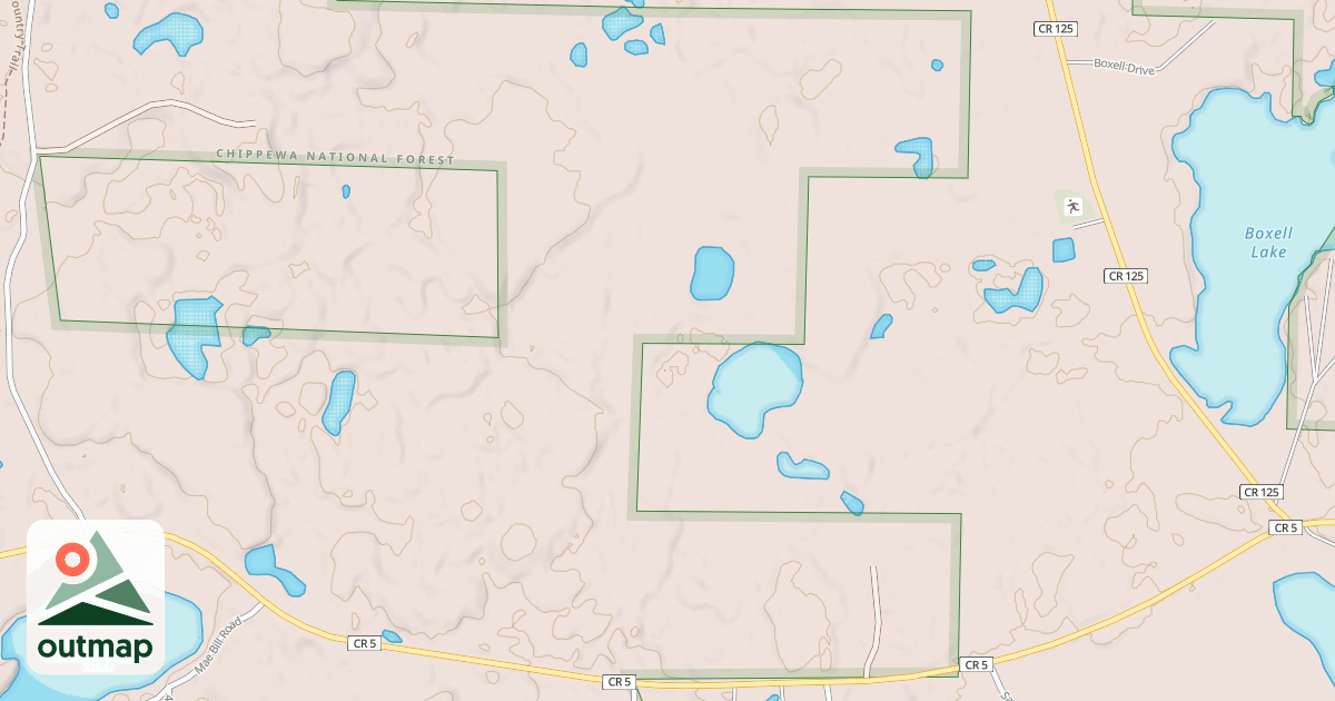 Map of MANY PONDS ROAD