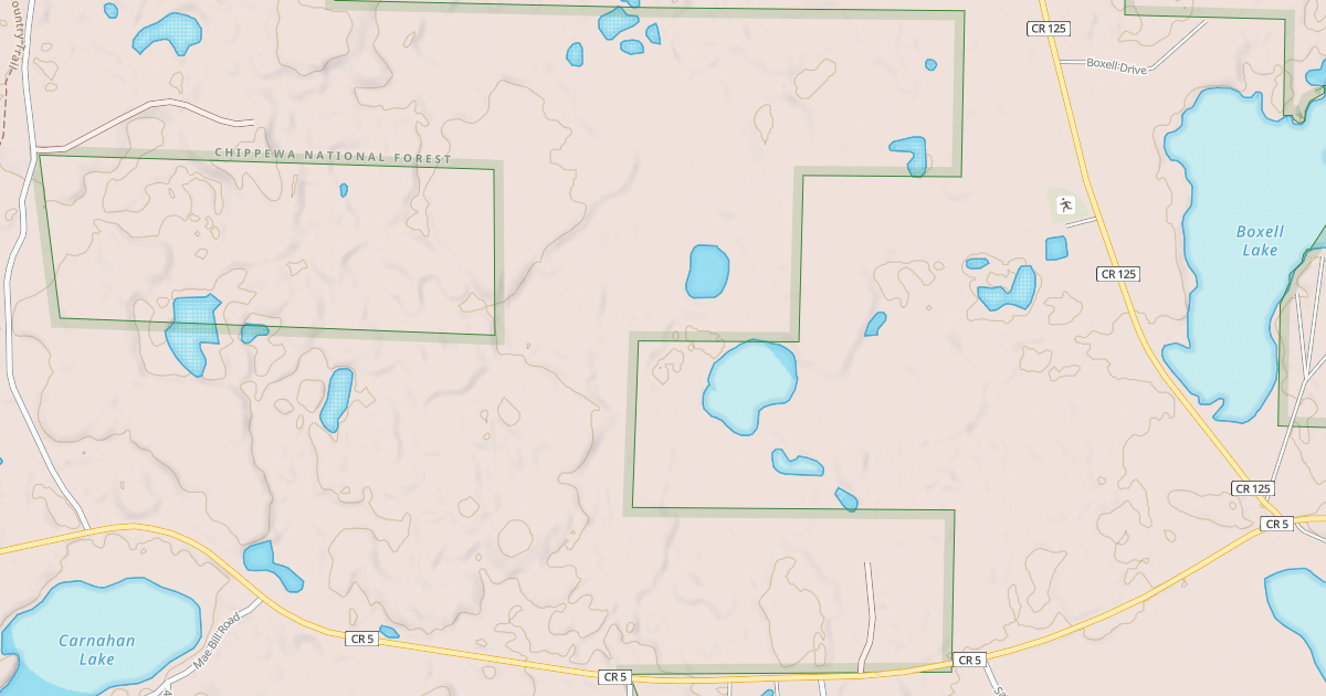 Map preview of MANY PONDS ROAD