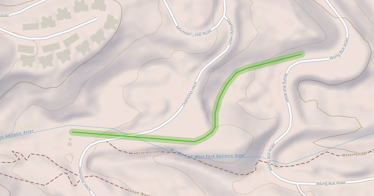 Map preview of Rising Bull Access