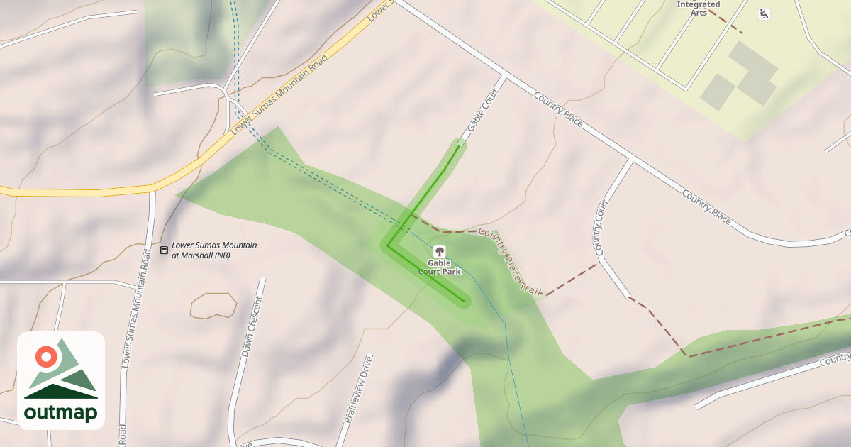 Map of Country Place Trail