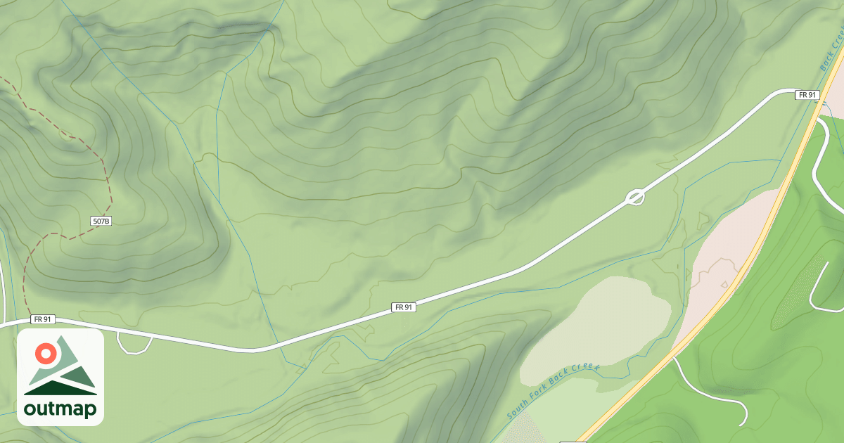 Map of SHERANDO LAKE