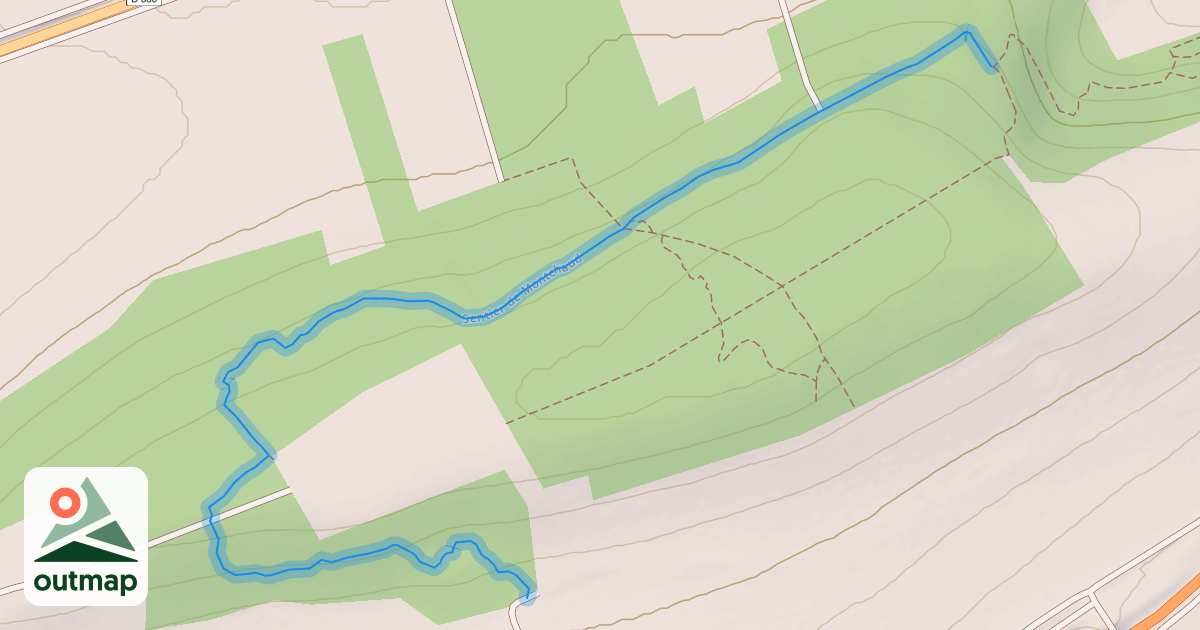 Map of Sentier de Montchaud