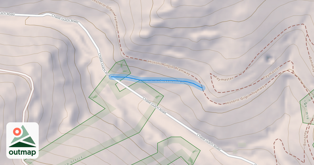 Map of Crosscut Trail