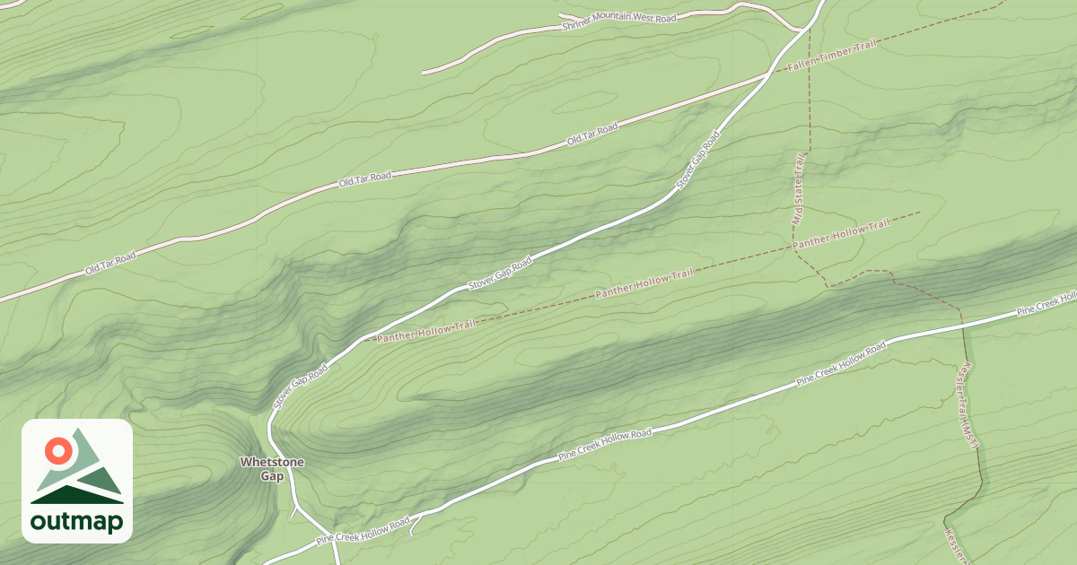 Map of Bald Eagle State Forest Snowmobile Trails
