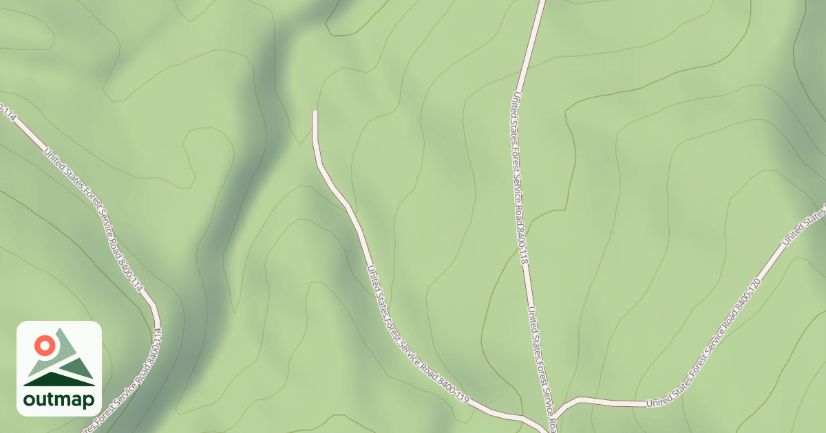 Map of USFS National Forest System Roads {2DEFB2DE-EEDE-4A2C-9DF5-4A2DDECC4818}