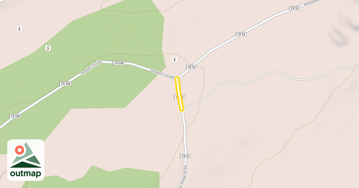 Map of Blue Ridge Road