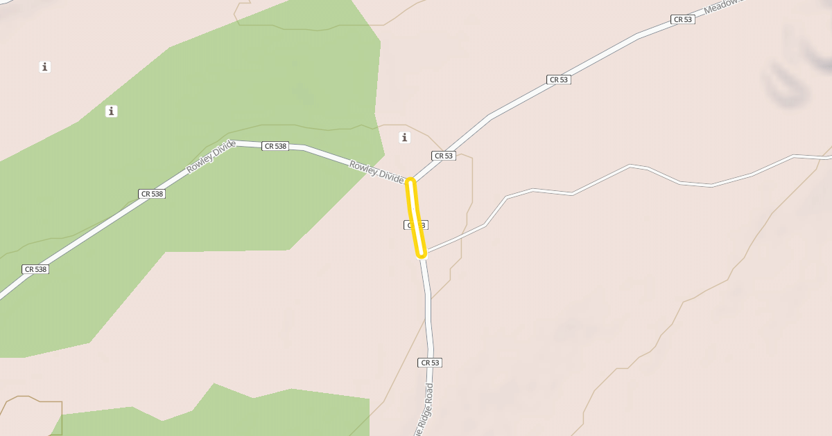 Map preview of Blue Ridge Road