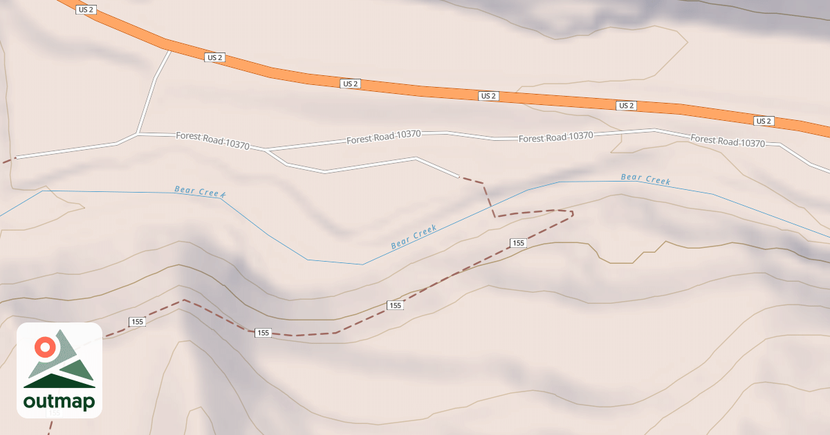 Map of BEAR CREEK ACCESS
