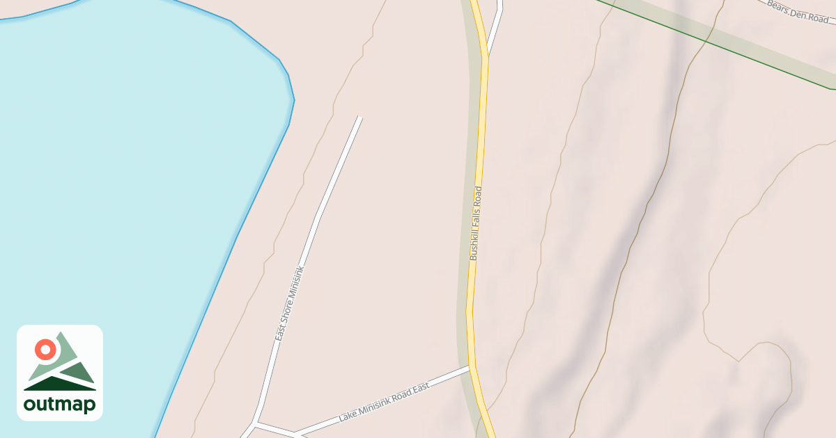 Map of Edgemere-Pecks Pond - Snowmobile Trails