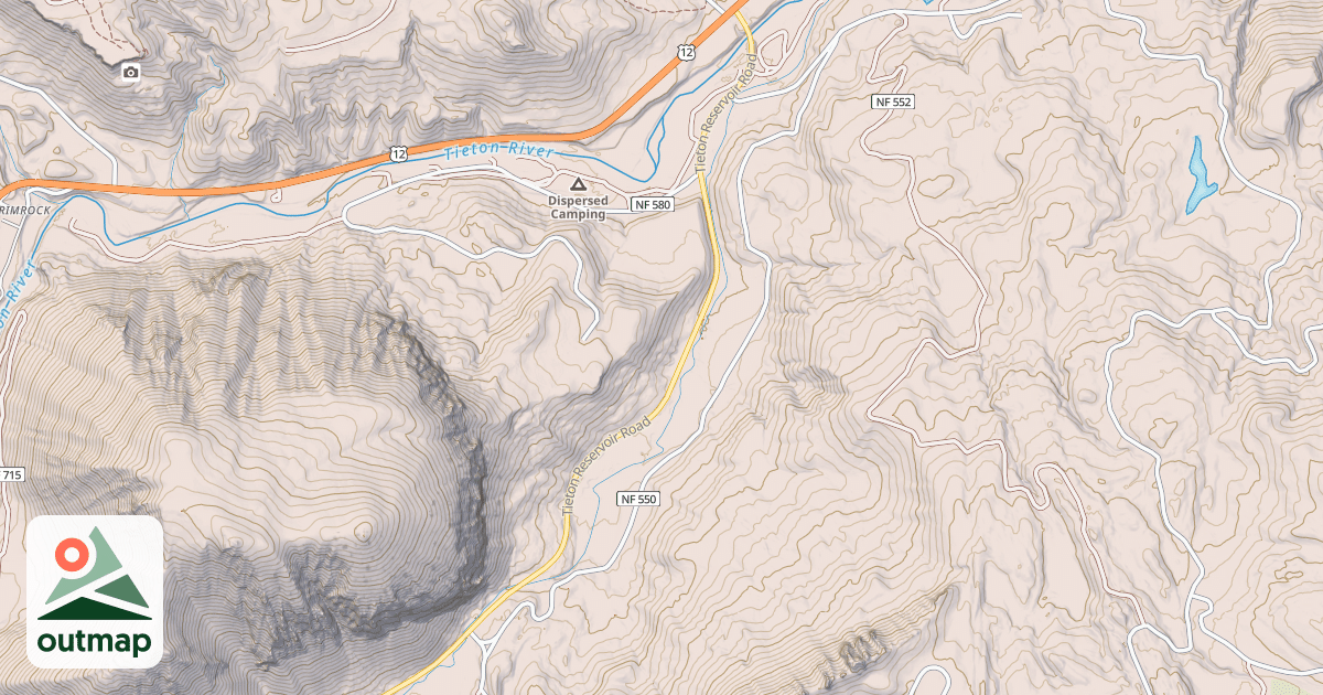 Map of OLD TIETON ROAD