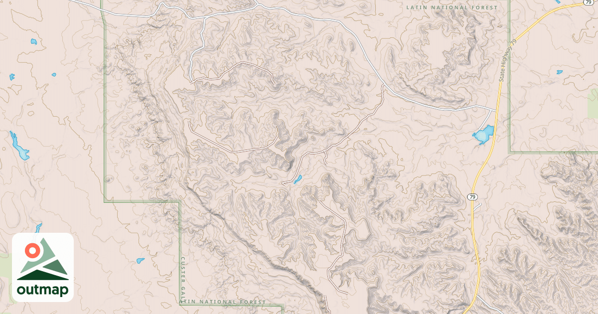Map of DEER DRAW