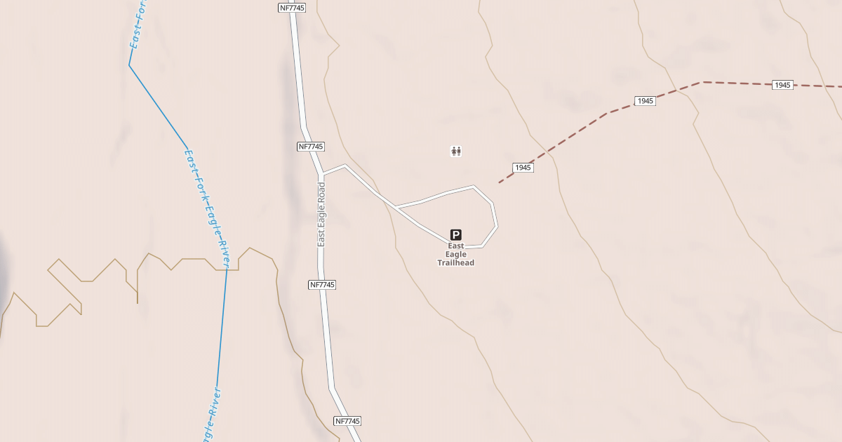 Map preview of EAST EAGLE LOWER TRAILHEAD