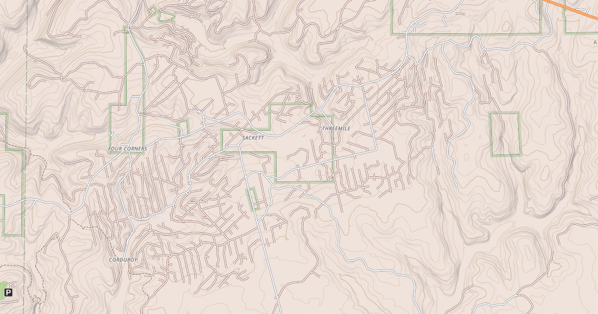 Map preview of Timberline Atv A Loop