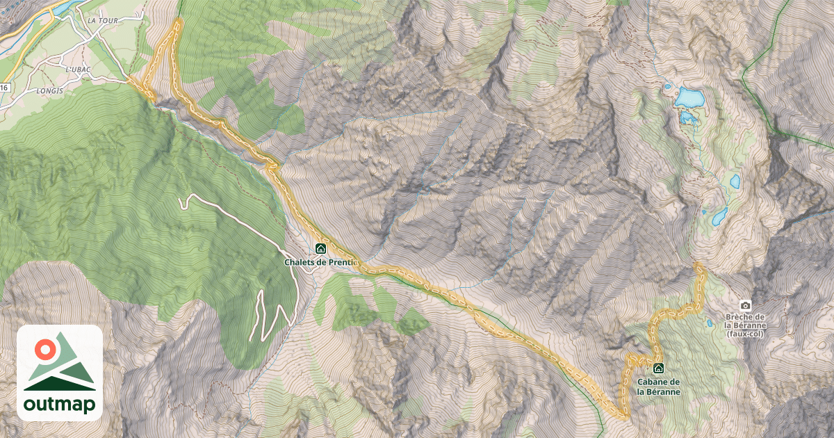 Map of Col de Pétarel — L’Ubac