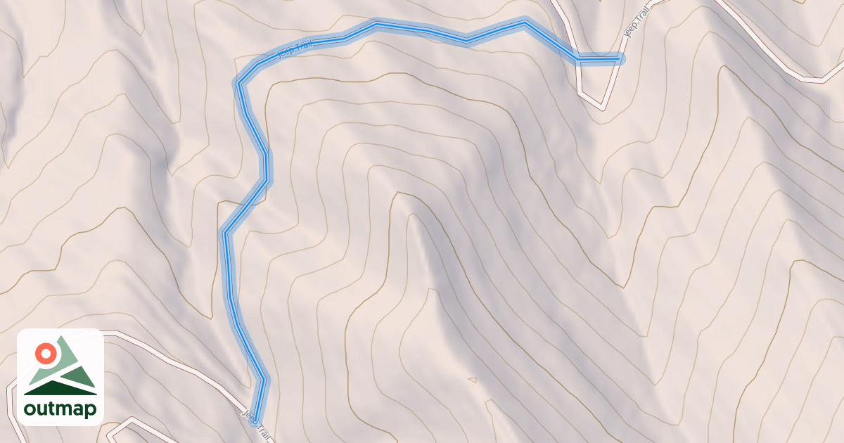 Map of Jeep Trail
