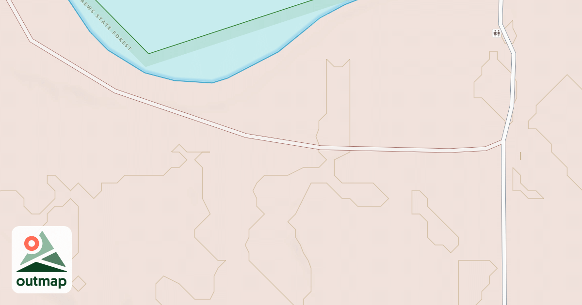Map of General C.C. Andrews State Forest Trails