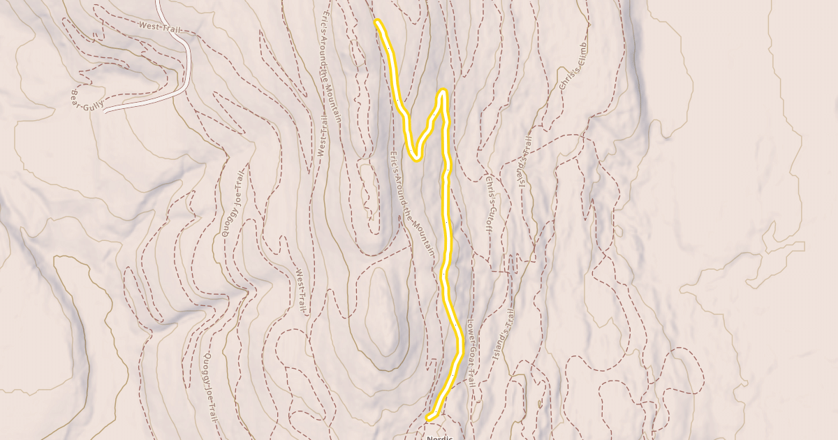 Map preview of Upper Goat Trail