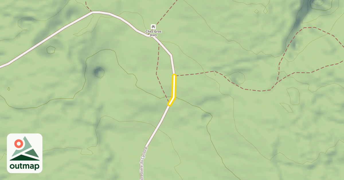 Map of Route forestière du Cyclone