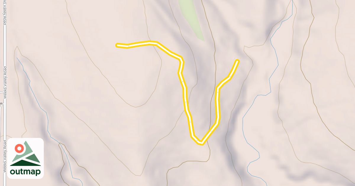 Map of Miss T's Ridge