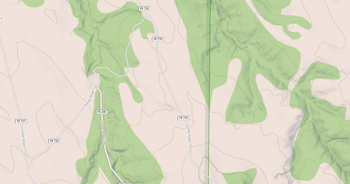 Map preview of USFS National Forest System Roads {730D6BA4-3B8E-403A-AF3C-5C3C739CED6B}