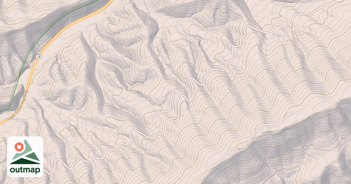 Map of QUARTER BRANCH