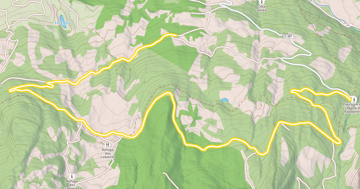 Map preview of Les Cébières