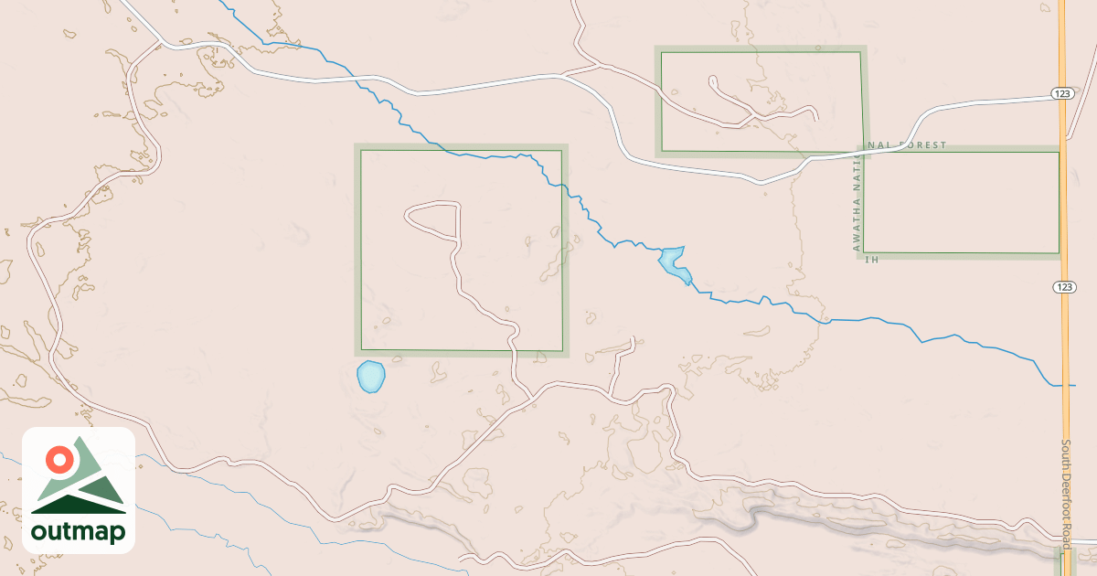 Map of NAUGLE CREEK