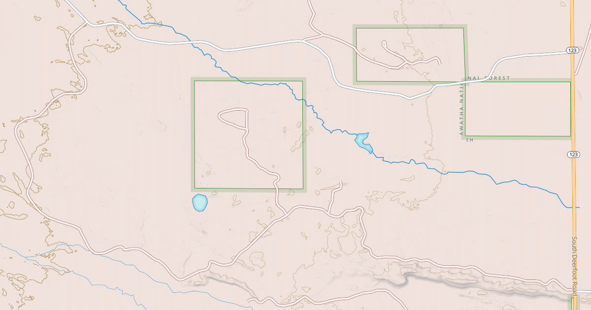 Map preview of NAUGLE CREEK
