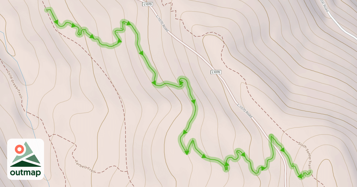 Map of Vista Ridge Trail
