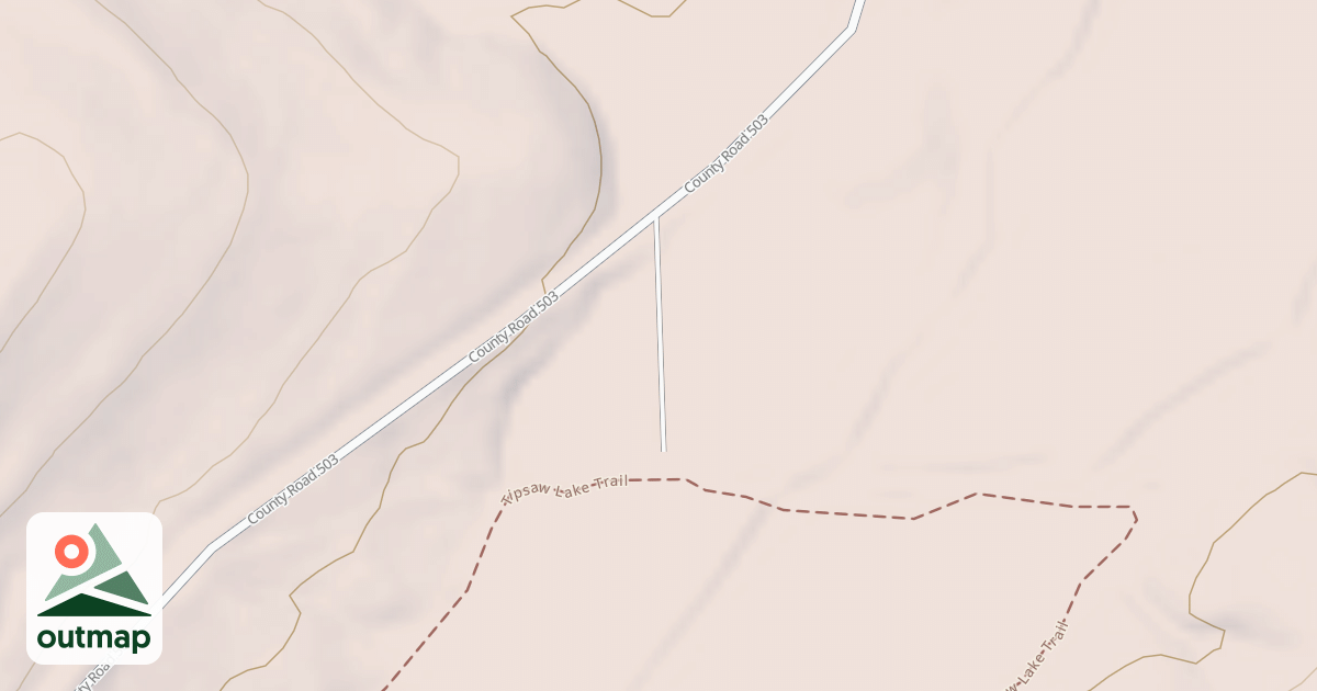 Map of TIPSAW TRAILHEAD