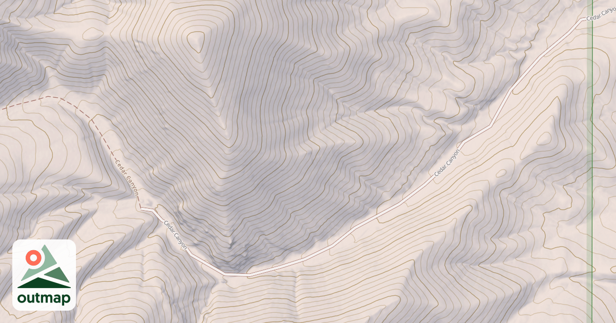 Map of CEDAR CANYON