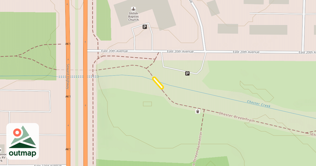 Map of Chester Creek Trail