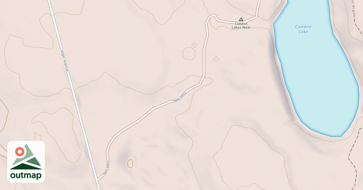 Map of CONDON LAKE CAMPSITES