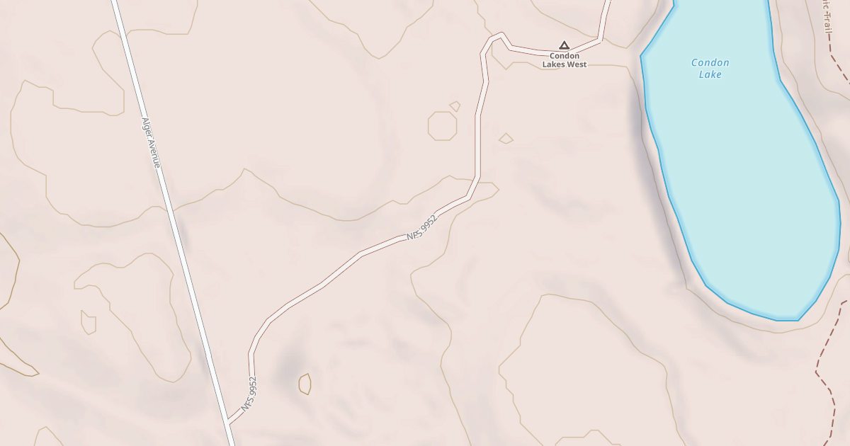 Map preview of CONDON LAKE CAMPSITES