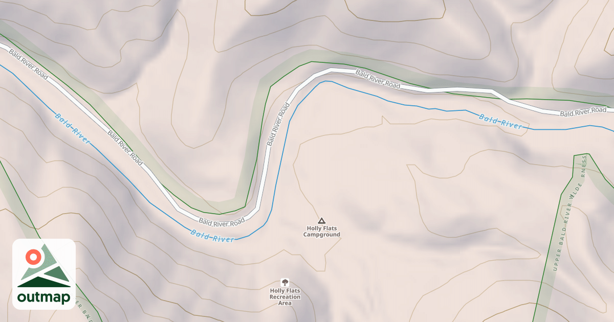 Map of HOLLY FLATS REC.AREA