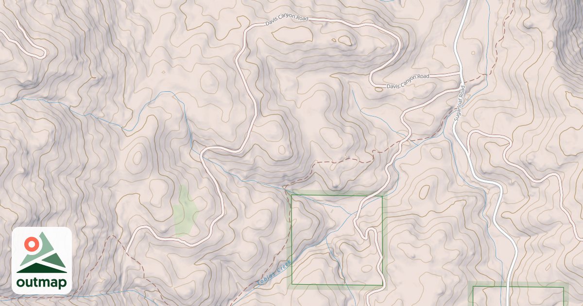 Map of DAVIS CANYON