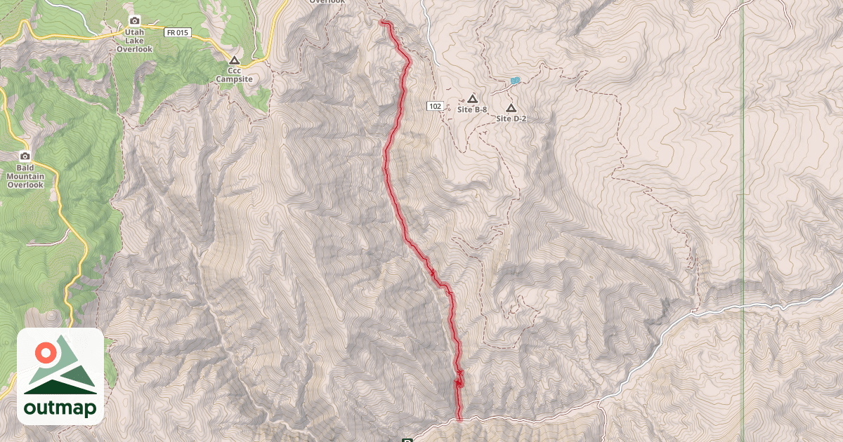 Map of Beaver Dam Creek Trail