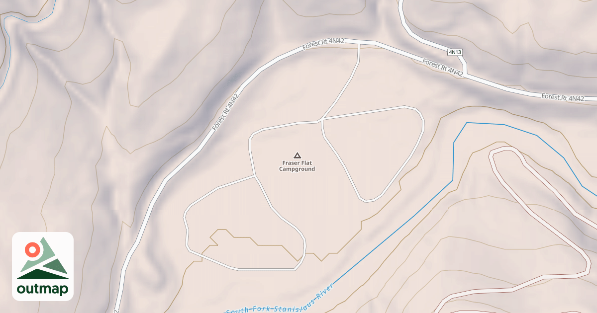 Map of FRASER FLAT C.G.