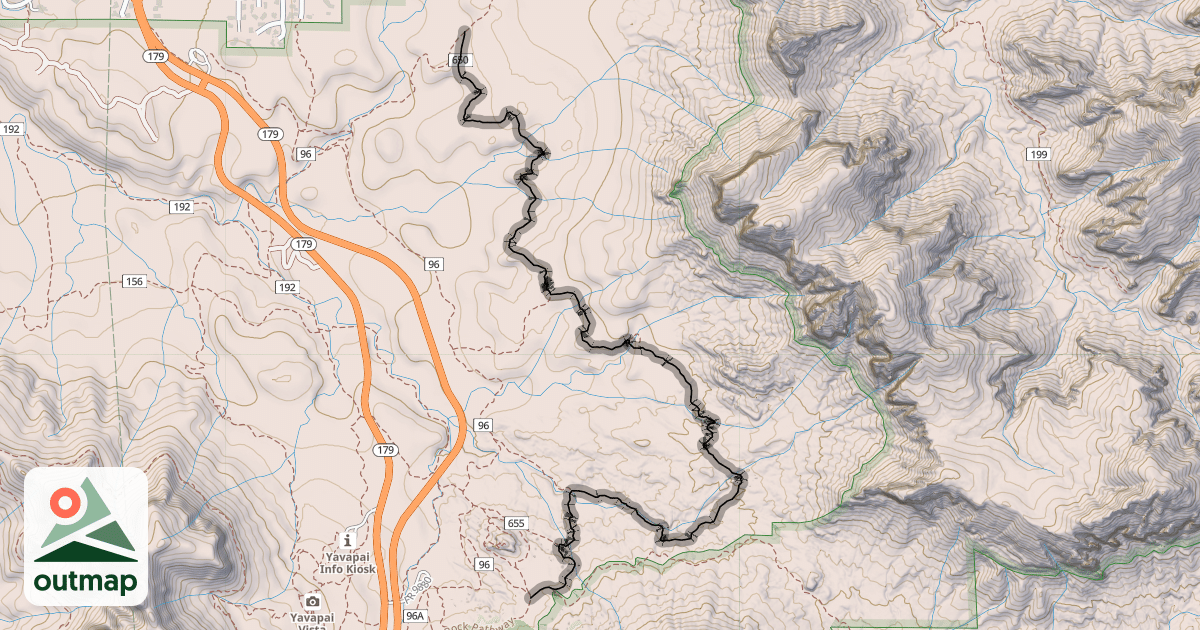 Map of Llama Trail