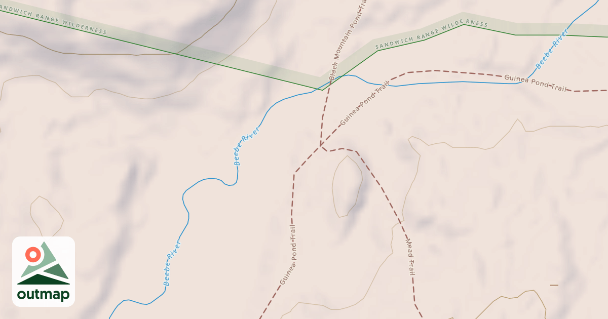 Map of Guinea Pond Trail