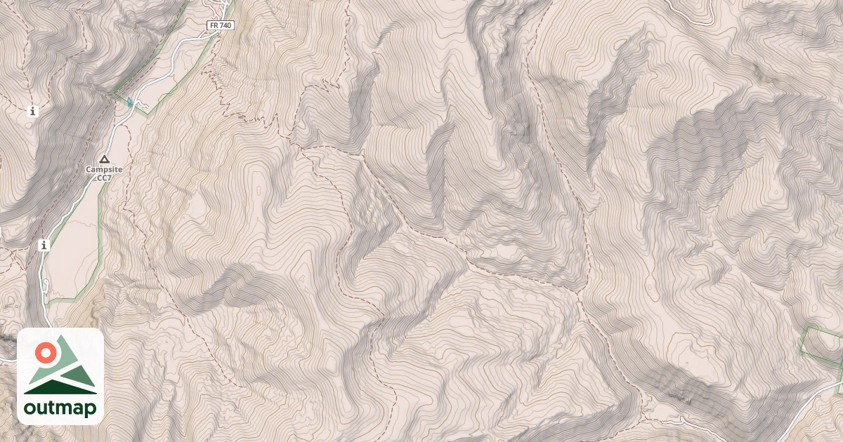 Map of USFS Motor Vehicle Use Map Trails 4144