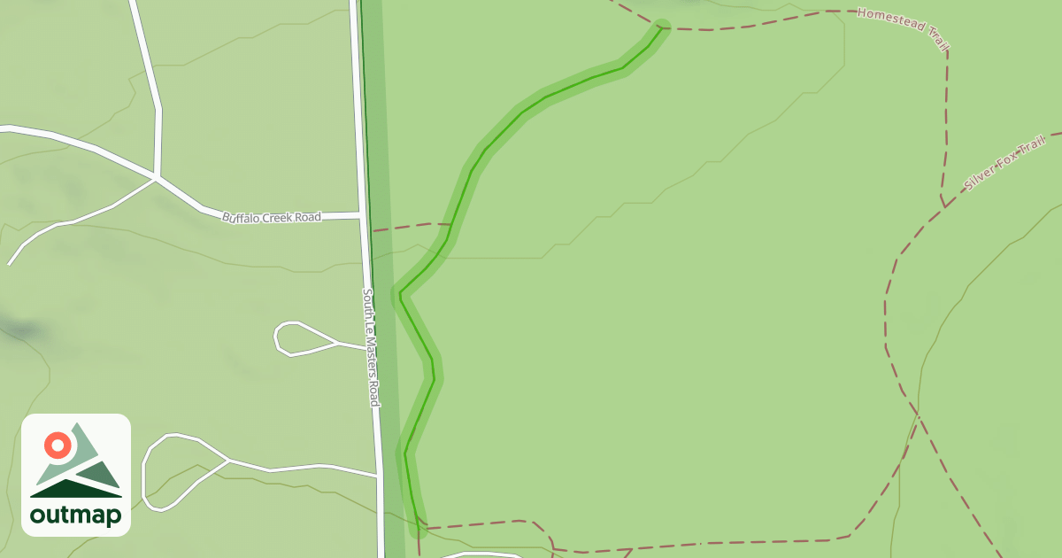 Map of Bluebird Meadow Trail