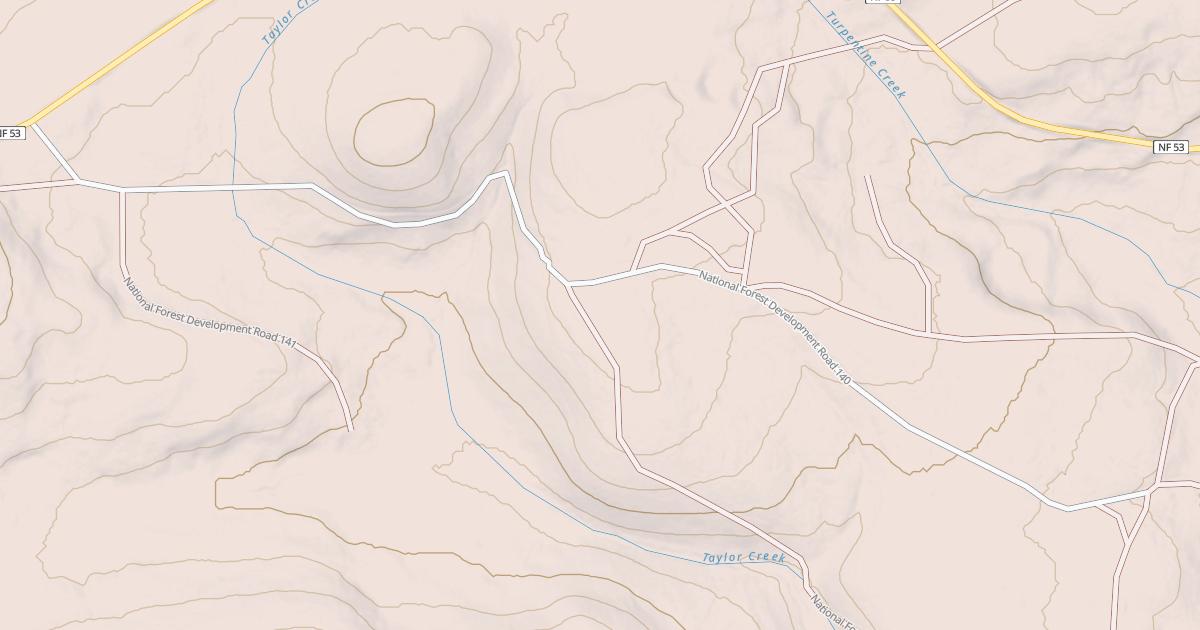 Map preview of USFS National Forest System Roads {284D0425-B909-4AD8-B23D-9B4460E44100}